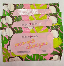 sugar rush   coco nuts about you makeup removing biodegradable wipes 10pc x 3 Pk