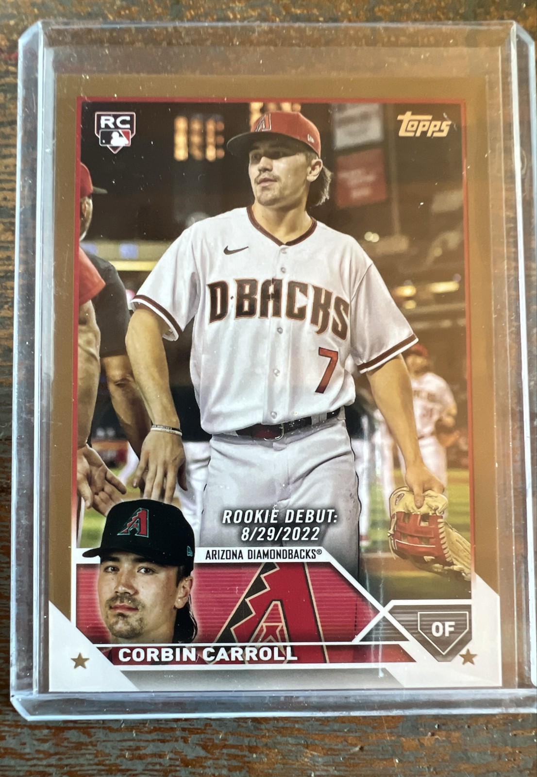 2023 Topps Update Series - Rookie Debut Corbin Carroll #US244 Gold /2023 (RC)
