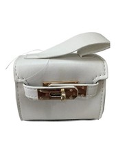 Fashion Purse Keychain With Mini's, White 4" x 3" x 2.5",Large
