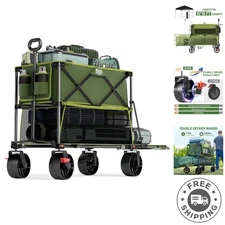 Heavy-Duty 660lb Cargo Wagon with All-Terrain Wheels for Ultimate Versatility