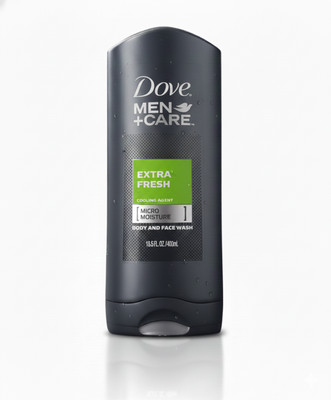 Dove Men +Care EXTRA FRESH Micro Moisture Mild Formula Body & Face Wash 13.5 oz