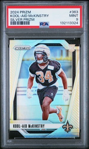 2024 PANINI PRIZM SILVER PRIZM #363 KOOL-AID MCKINSTRY PSA 9