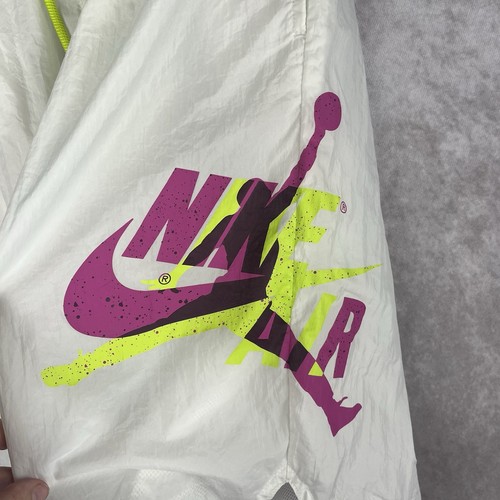 Pantalones Cortos Nike Air Jordan Jumpman Classics junto a la Piscina Para Hombre XL Blanco Neón Forrados Usados en Excelente Condición - Imagen 6 de 9