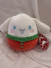 NEW Squishmallows 6.5" / 6 Inch Sanrio Hello Kitty Cinnamoroll Christmas Sweater