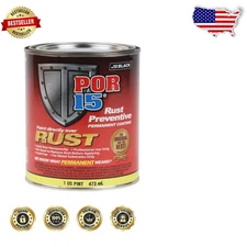 Permanent Rust Stop Coating 16 Fl Oz - Moisture Barrier, Oil-Based, Semi-Gloss