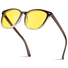 Night Driving Glasses for Women Men, Polarized Anti Glare Glasses with Yell...