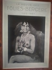 JOSEPHINE BAKER / Postcard, Les FOLIES BERGERE