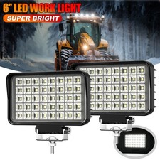 Snow Plow 6inch Led Work Flood Lights Truck Tractor Headlight Tractor Suv Utv