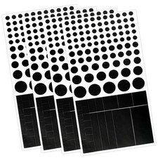 Blocked Vinyl Webcam Covers   Restickable Privacy Stickers for Laptop, Black