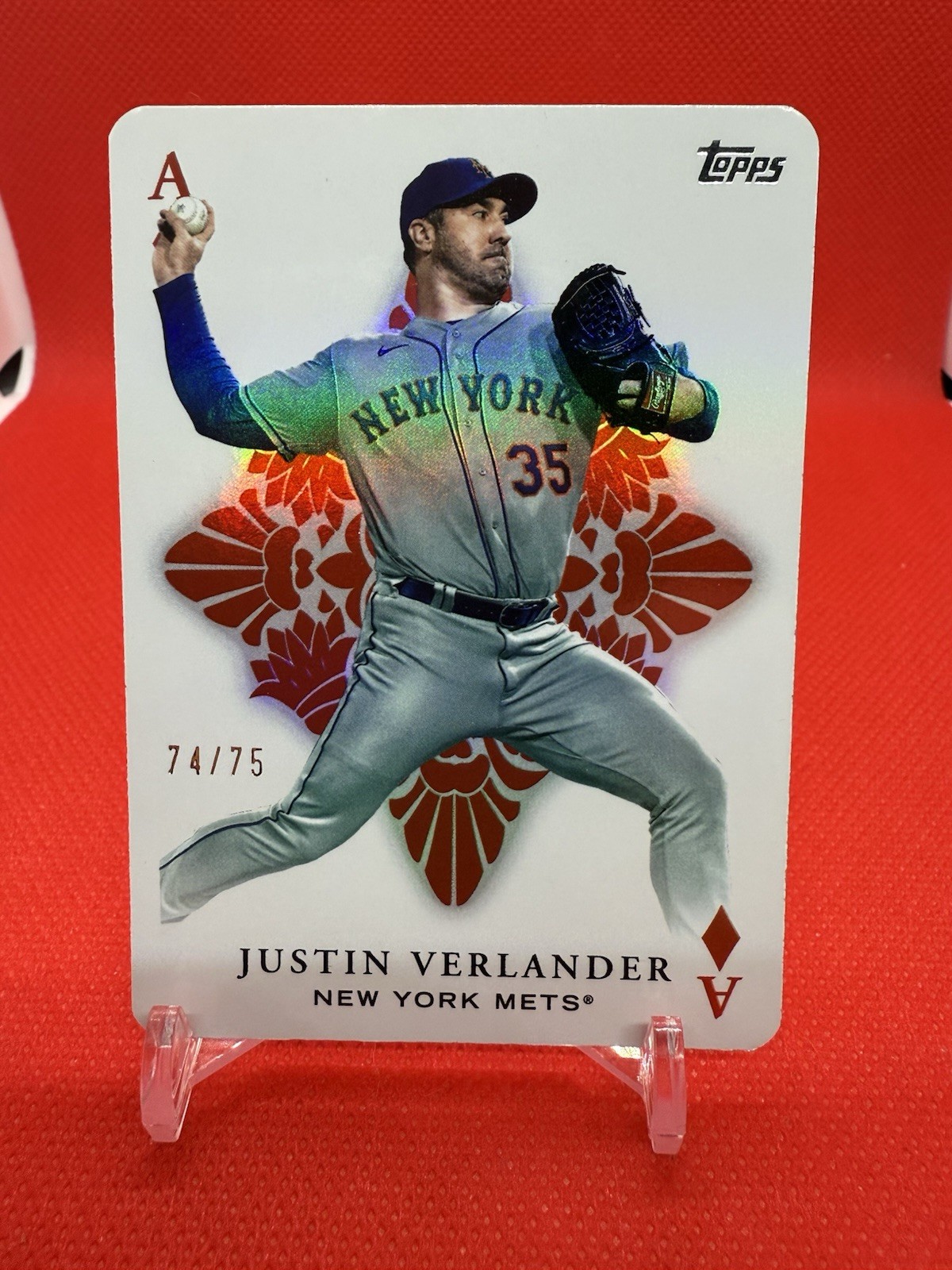2023 Topps Series 2 ALL ACES GOLD AA-45 JUSTIN VERLANDER METS 74/75