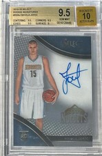 2015-16 Nikola Jokic Select Auto RC- BGS 9.5 Gem Mint w/10 auto... #147/199