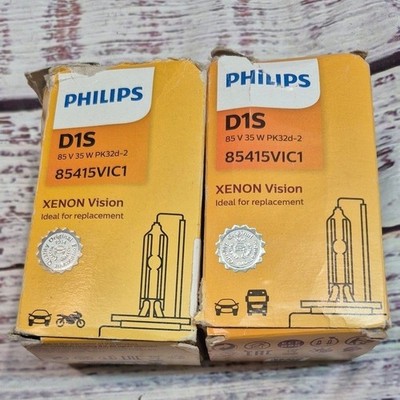 Philips D1S Headlight Xenon Vision HID Bulbs 85V 35W 85415VIC1 Pair - 2 PACK