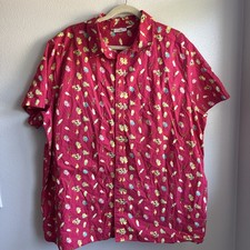 Disney Parks Men's Aloha Polynesian Snacks Treats Hawaiian Shirt XXL