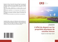Okba Belahssen (U. A.) | L'effet Du Dopant Sur Les PropriéTéS Physiques De...