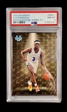 Marketplace image: 2025 Bowman Chrome AJ Dybantsa Spotlights NIL PSA 8 #BNS-1 Superfractor 1/1