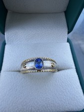 Sapphire Platinum Ring