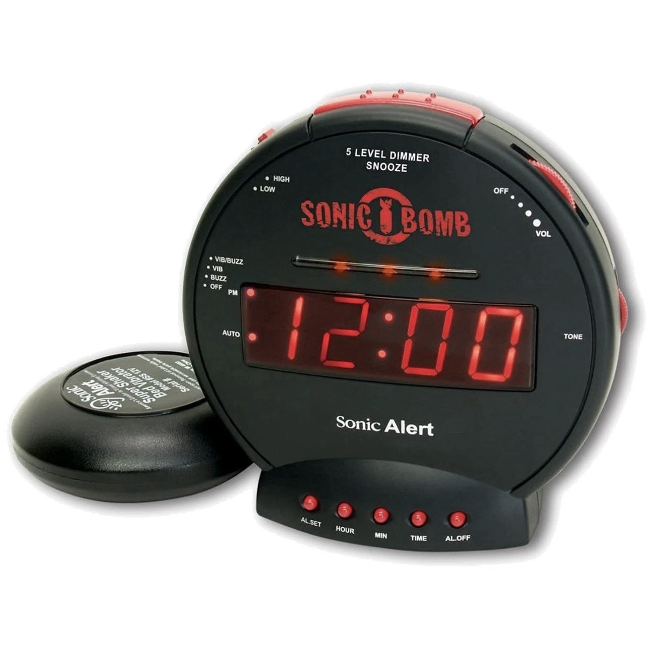 W/ Bed Shaker For Heavy Sleepers Sbb500ss
