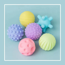 6 PCS Baby Toys Sensory Balls for Children Textured Hand Touch Ball Soft Massage
