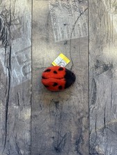 Steiff 6381/20 Marienkäfer Knopf im Ohr mit Originalanhänger „Für immer Dein“