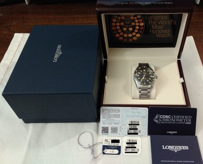 Longines Spirit Zulu Time 42mm Anthracite/Green, Warranty 3yr left L3.812.4.63.6