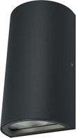 Osram Led AußEnleuchte Updown Wandleuchte Rund Dunkelgrau Aluminium IP44