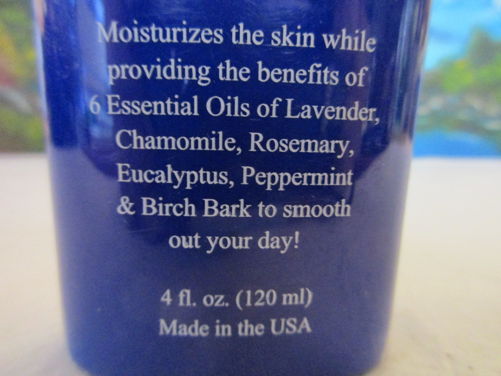 Two Old Goats Essential Oil Lotion 4 oz (120 ml) Blue Bottle Lavender/Birch/More