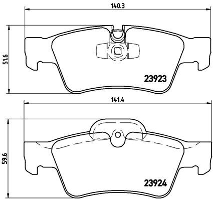 ✅Fits BREMBO P 50 064 HAM PADS. REAR MERCEDES W164 ML-CLASS 05- REAR ⭐UK Seller⭐
