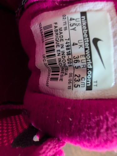Gray Girls Pink Flex Experience Nike Running Shoe 4.5 - Bild 4 von 7