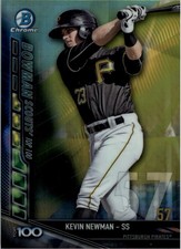 2017 Bowman Chrome Scouts Top 100 Refractors #BTP57 Kevin Newman - BB