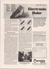 Panasonic Electronic Ruler Vintage 1979 Magazine Ad Print Camelot Direct