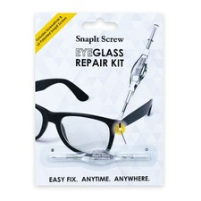 SnapIt Screw Eyeglass Repair Kit 5 Screws & Mini Double Ended Screwdriver Clear
