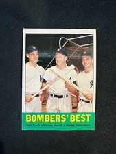 1963 Topps - Mickey Mantle, Bobby Richardson, Tom Tresh #173 VGEX