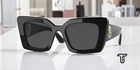 BURBERRY Daisy BE4344 300187 Black Dark Grey 51 mm Women's Sunglasses