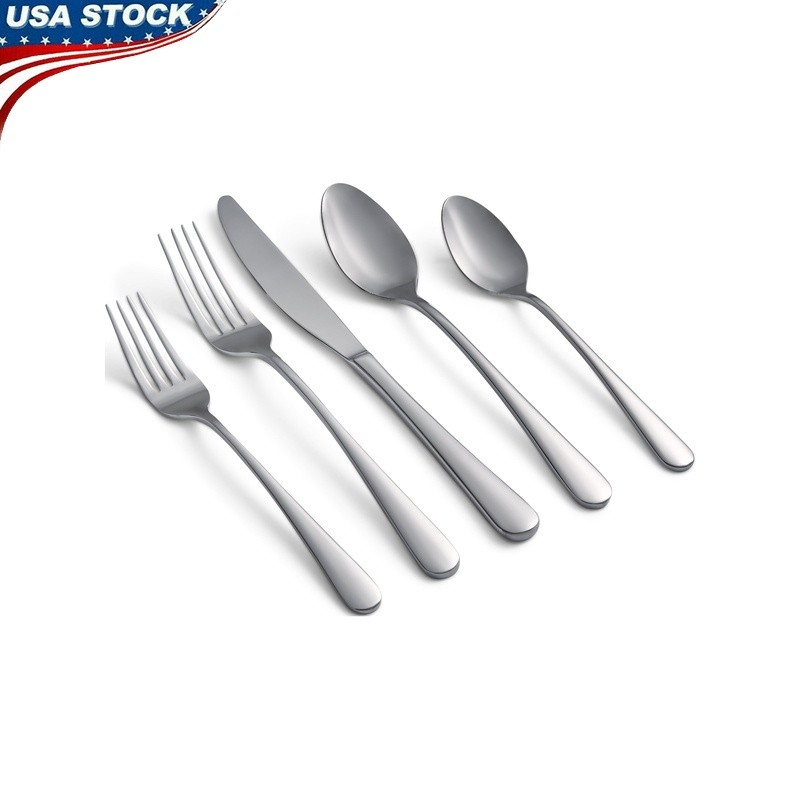 20 Piece Stainless Steel Flatware Set Service 4 Dishwasher S