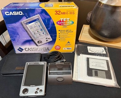 Casio Cassiopeia E-115 Handheld Windows CE PDA Pocket PC +128mb CF