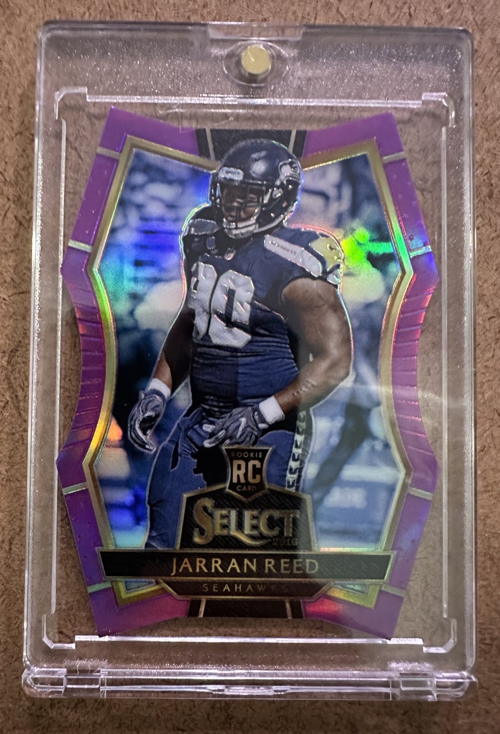 Jarran Reed Panini Select #111 Gold Prizm Die-Cut