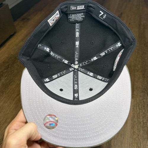 Hat Club Oakland A's Athletics New Era Cap 7 3/4 Barbershop Olive Green Gold - Picture 6 of 6