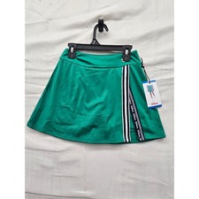 Wilson Girls Athletic Tennis Skort Green Poly Blend Workout Size Large 10/12