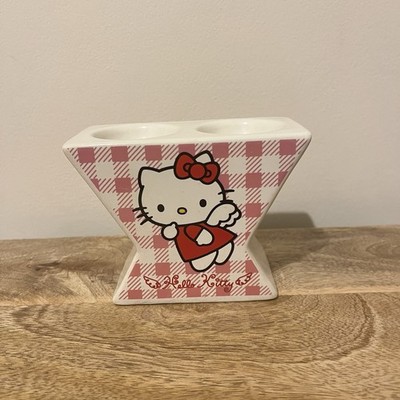 Hello Kitty Sanrio 2007 Doppel Eierbecher Keramik guter Zustand