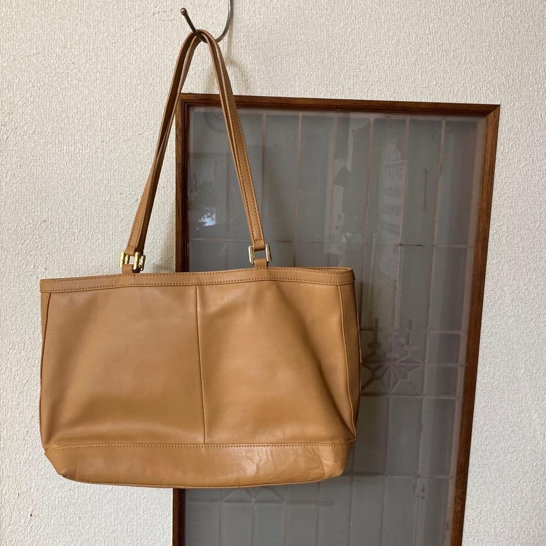 Tory Burch Tote Bag Logo Leather Beige Women's From Japan thumbnail 18