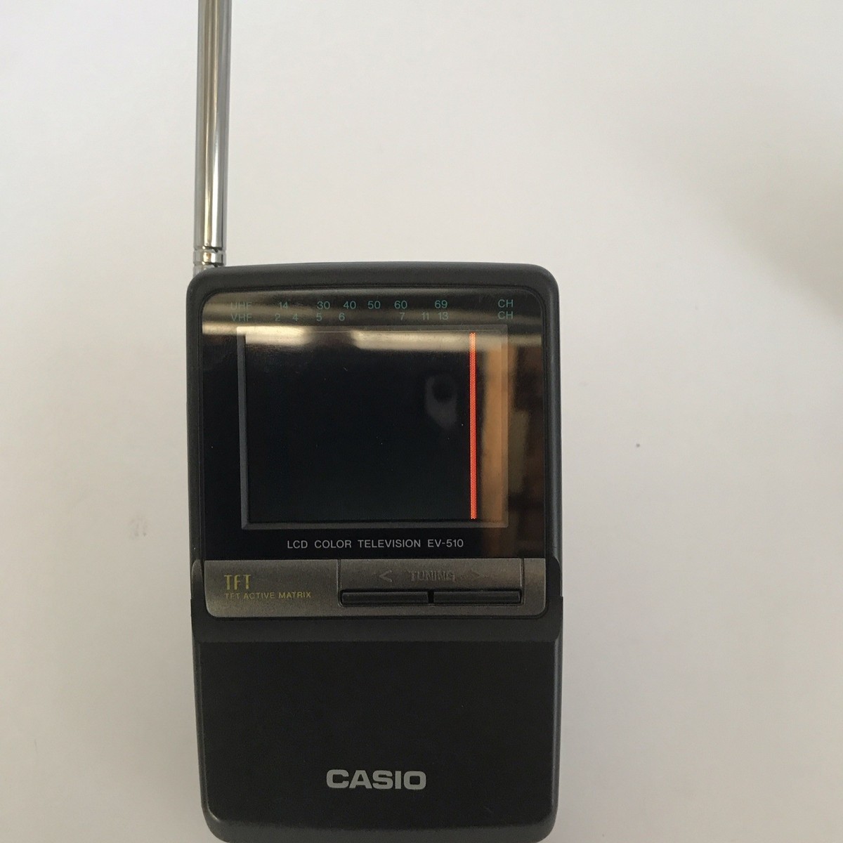 Casio EV-510B LCD Color Vintage Portable Television TV with AC