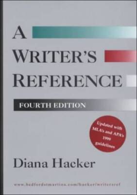 A Writer's Reference: With MLA's and APA's 1999 Guidelines - ACCEPTABLE