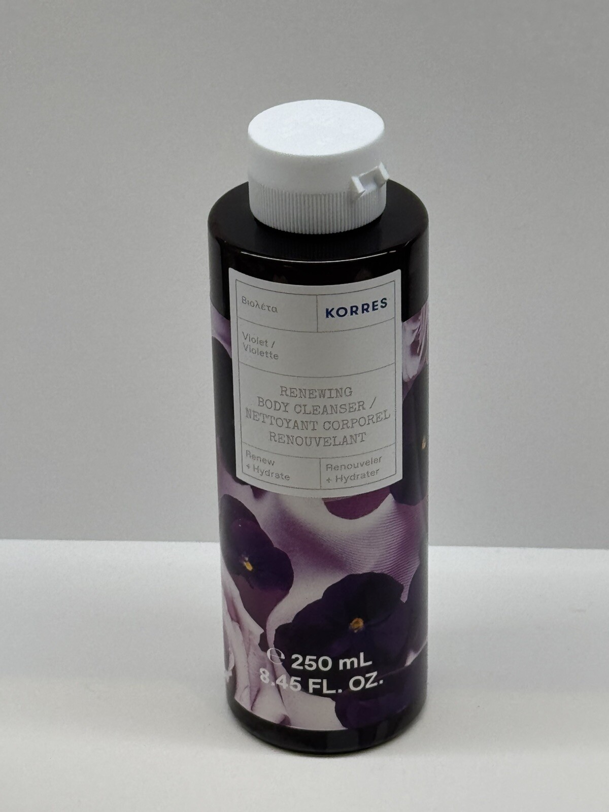 Korres Renewing Body Cleanser Shower Gel - Violet - 250ml Renew & Hydrate