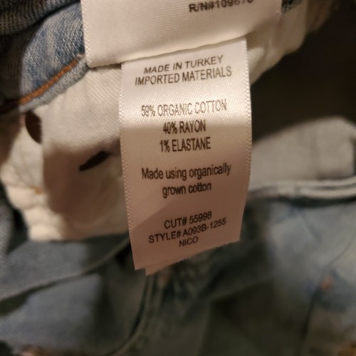 Agolde Nico High Rise Slim Jeans Light Blue 23 - Picture 5 of 5