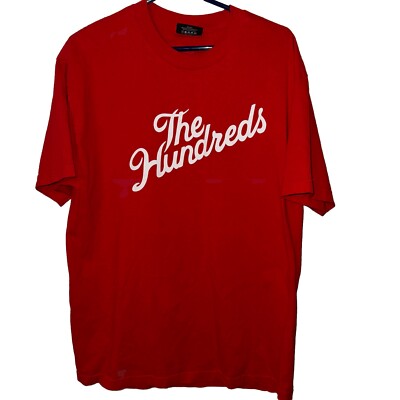 THE HUNDREDS t shirt, Cursive BOMB Streetwear, Size L, FAST
