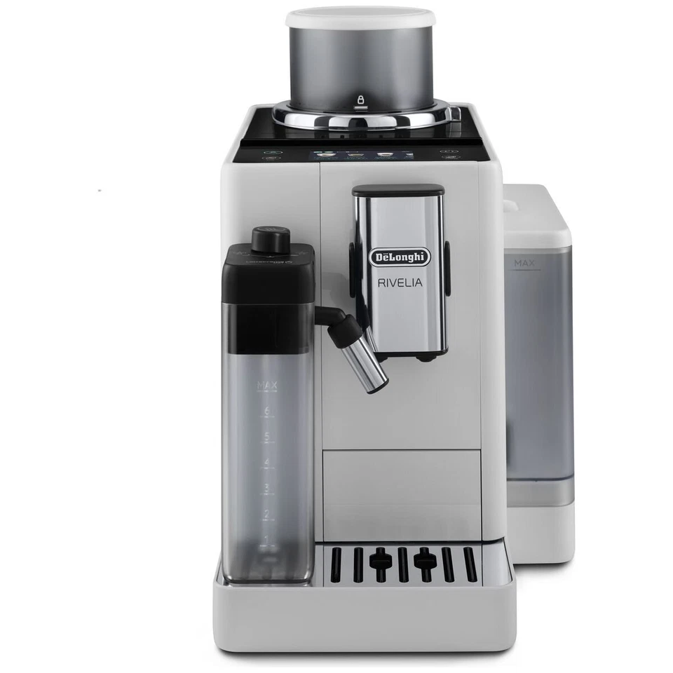 DeLonghi Rivelia Fully Automatic Coffee Machine White EXAM44055W