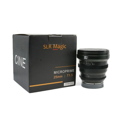 SLR Magic MicroPrime Cine 25mm Large Aperture Lens for Fuji X Camera 