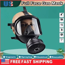 US Military Chemical Gas Face Mask Full Face Protection Respirator Safety Filter
