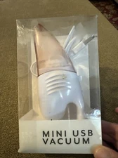 USB Mini Vacuum Cleaner Handheld Desk Clean Pink USB Port (CT)