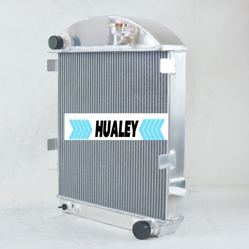 FILA Radiatore in alluminio 3 file per motore 1932 HI BOY Hot Rod Chevy V8 AT MT